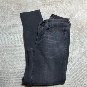 White House Black Market Sz 00 gray The Jegging denim five pocket stretch‎ jeans